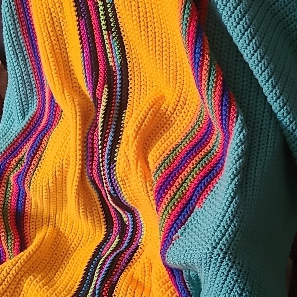 Hand Crafted Crochet Quilt New